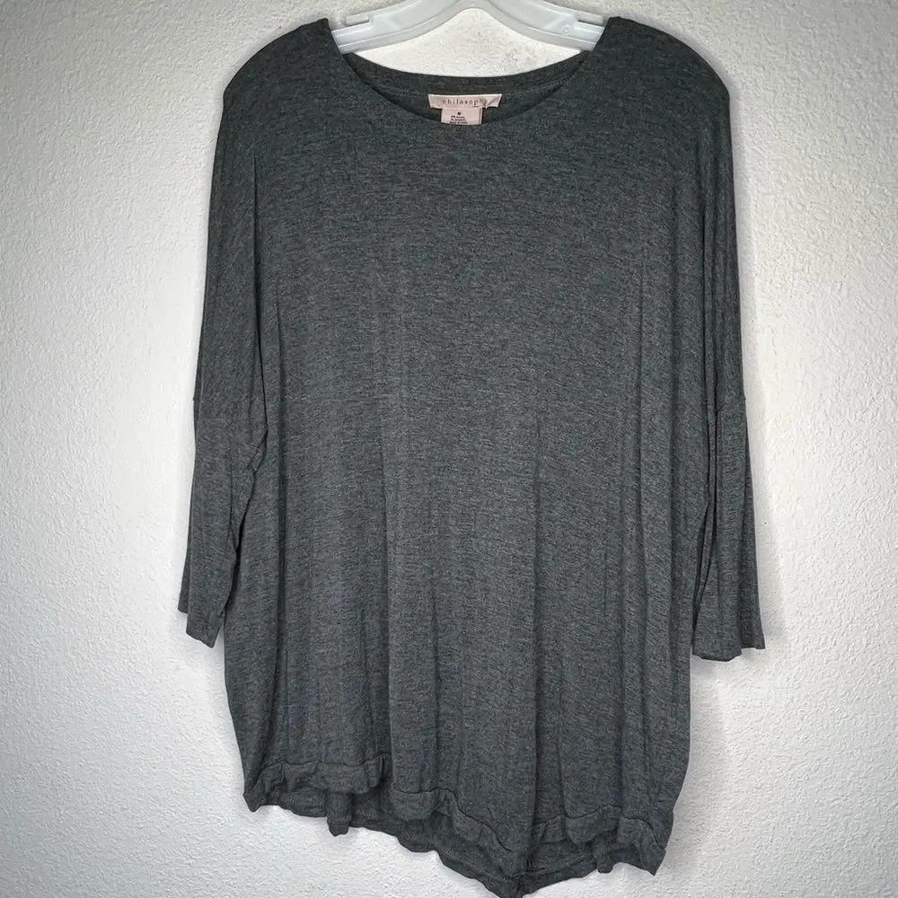 Philosophy Gray Top
